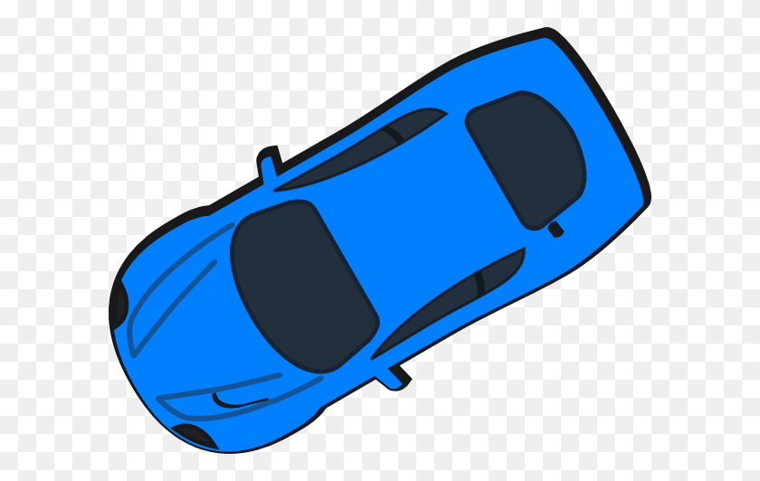 600x472 Синий Автомобиль - Электромобиль Клипарт