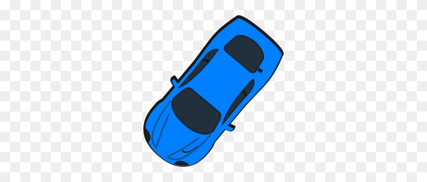 276x299 Blue Car - Electric Car Clipart