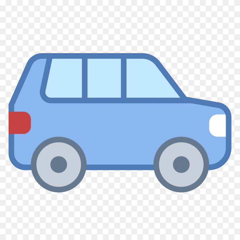 1600x1600 Blue Car Clipart Suv - Minivan Clipart