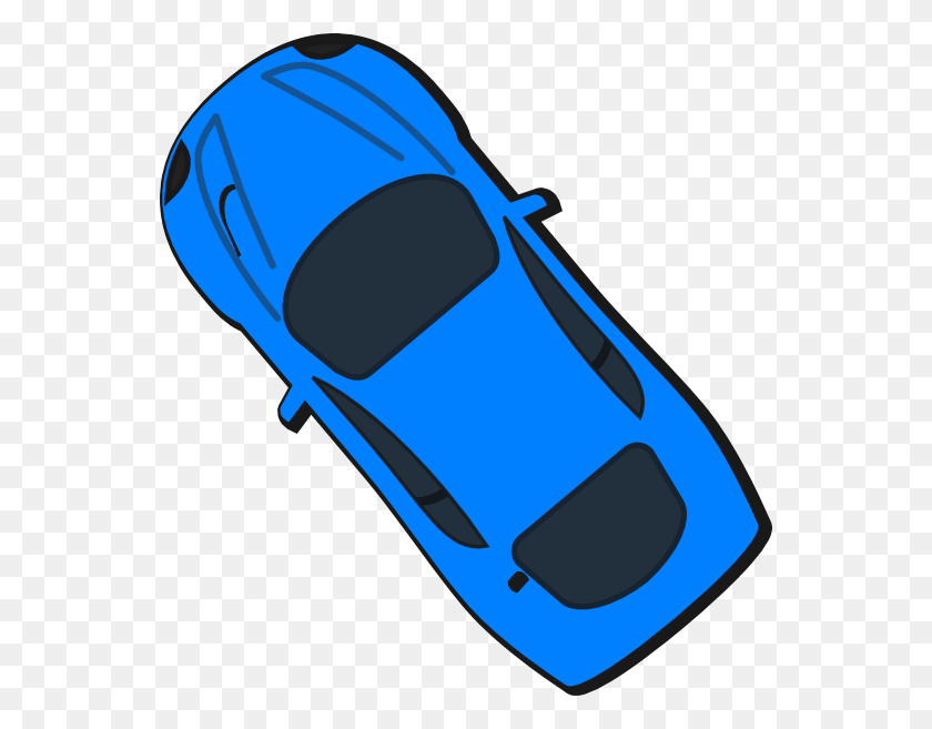 552x597 Синий Автомобиль Вид Сверху Вектор - Автомобиль Клипарт Вид Сверху