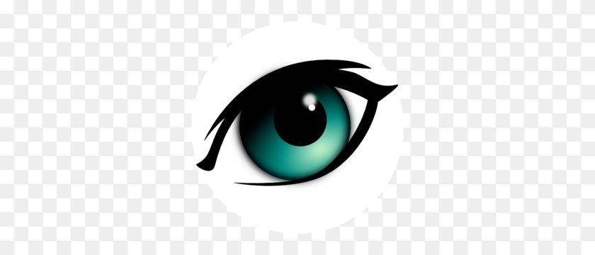 300x300 Blue Cartoon Eye Clip Art - Blue Eyes Clipart