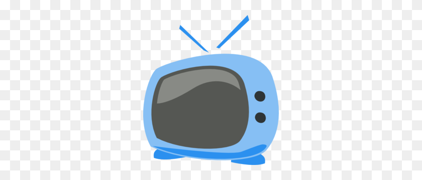 270x299 Blue Cartoon Tv Clip Art - Tv Clipart PNG
