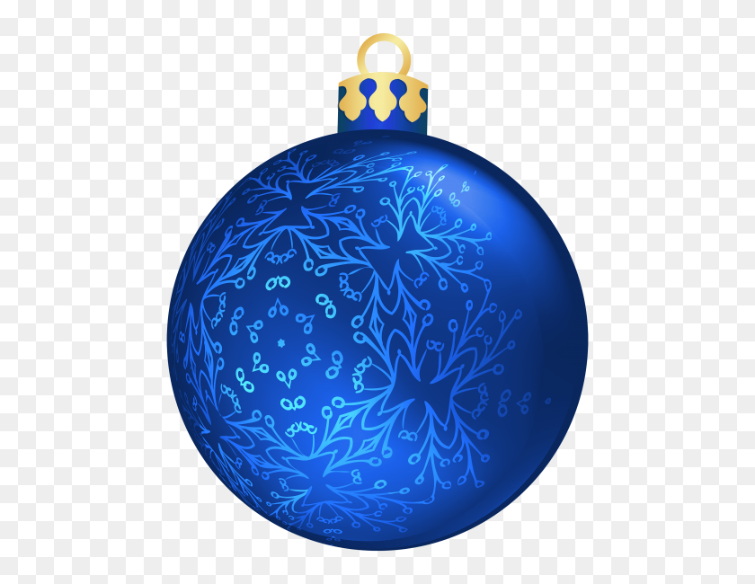 480x590 Bola De Navidad Azul Png - Esfera Png