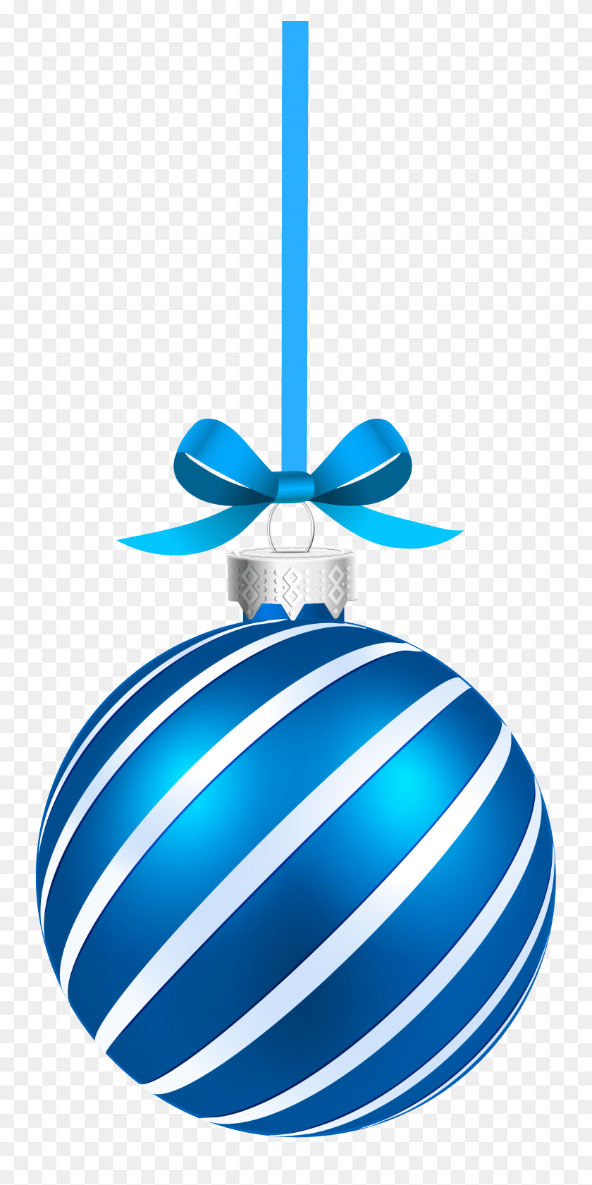 3025x6289 Bola De Navidad Azul Png, Bola De Navidad Icono Azul - Estrellas Colgantes Png