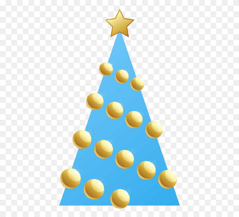 423x700 Blue Christmas Tree Clip Art - Christmas Tree With Presents Clipart