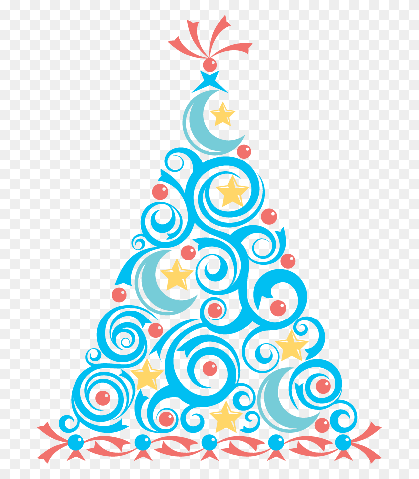 692x901 Blue Christmas Tree Clip Art Clip Art - Whimsical Christmas Tree Clip Art