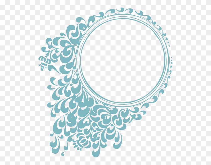 534x594 Blue Circle Border Png, Clip Art For Web - Circle Clipart PNG