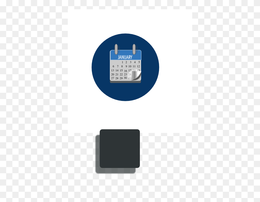 402x593 Blue Circle Calendar Png, Clip Art For Web - Calendar Clipart PNG