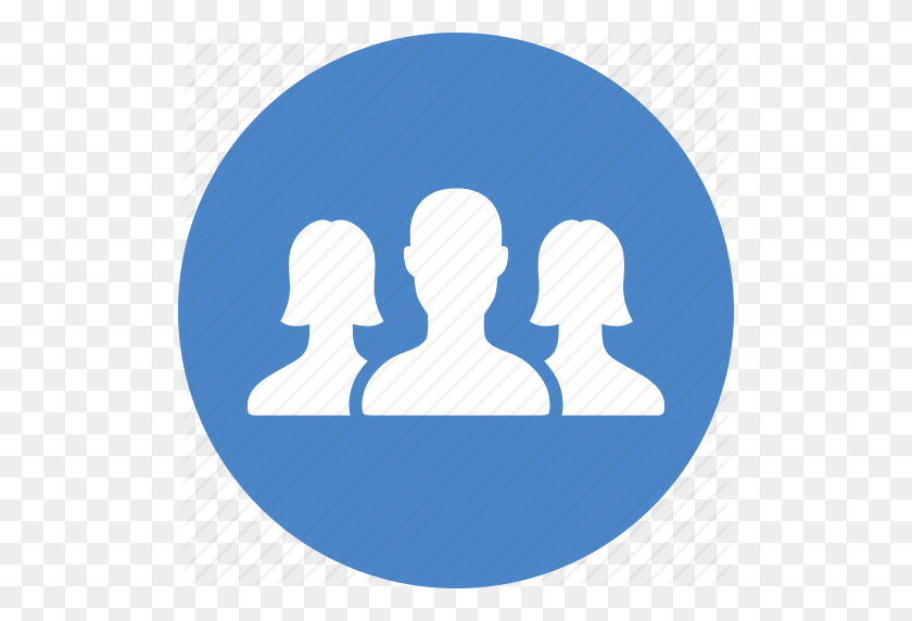 512x512 Blue, Circle, Community, Friends, Group, Network, Team Icon - Team Icon PNG