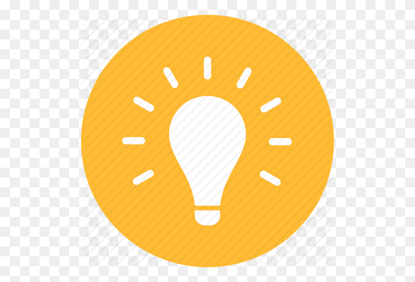 512x512 Blue, Circle, Creativity, Entrepreneur, Idea, Light Bulb Icon - Light Circle PNG