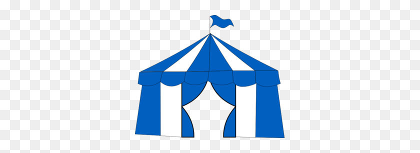 299x246 Blue Circus Tent Clip Art - Carnival Tent Clipart