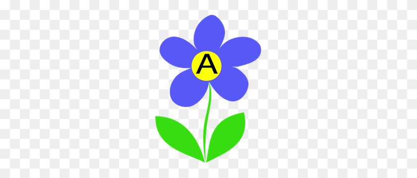213x299 Blue Clip Art Flower Letter A Png, Clip Art For Web - Letter Y Clipart