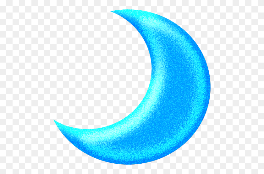500x496 Blue Clipart Crescent Moon - Crescent Clipart