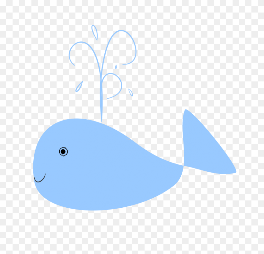 800x771 Blue Clipart Cute - Blue Fish Clipart