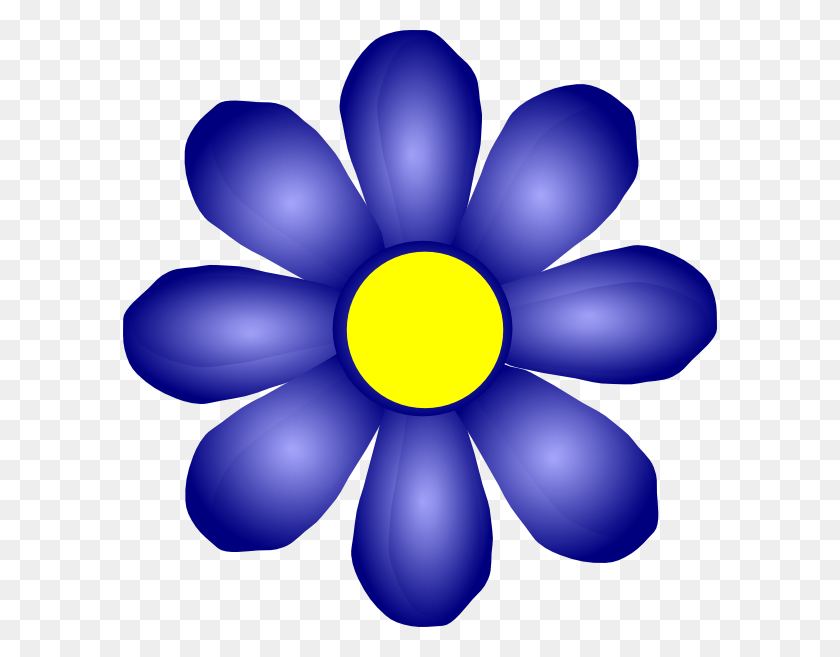 594x597 Blue Clipart Flower Clip Art Images - Blue Frame Clipart