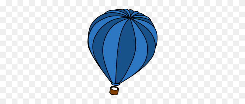 240x299 Blue Clipart Hot Air Balloon - Vintage Hot Air Balloon Clipart