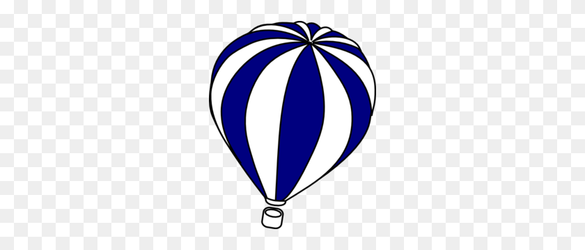 240x299 Blue Clipart Hot Air Balloon - Black Balloon Clipart