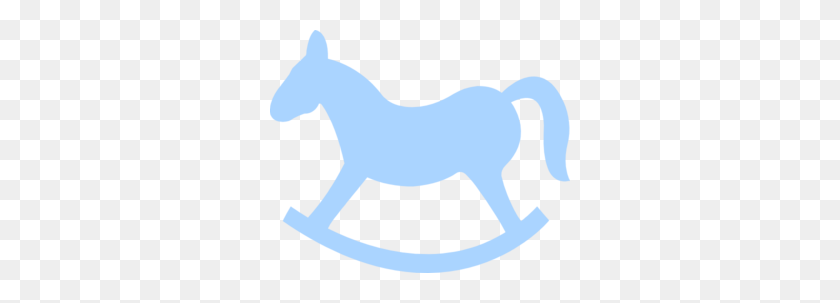 300x243 Blue Clipart Rocking Horse - Horse Tail Clipart