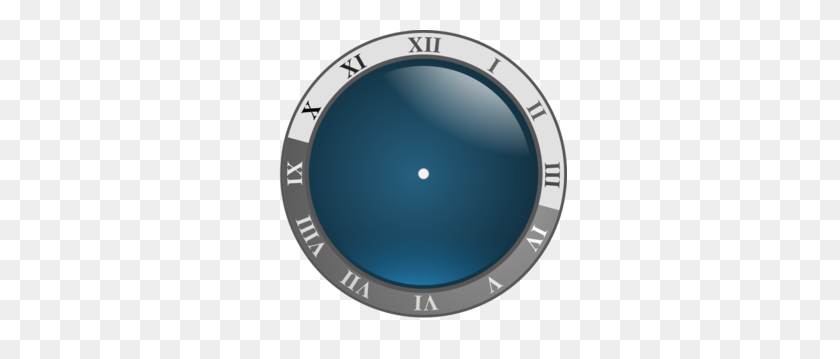 294x299 Reloj Azul Sin Manos Clipart - Manecilla Del Reloj Png