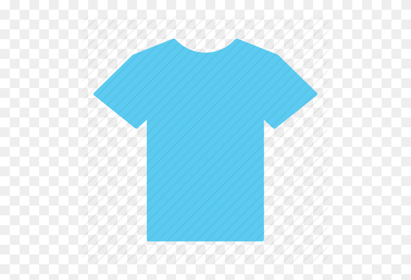 512x512 Blue, Clothes, Clothing, Jersey, Light Blue, Shirt, T Shirt Icon - Blue Shirt PNG