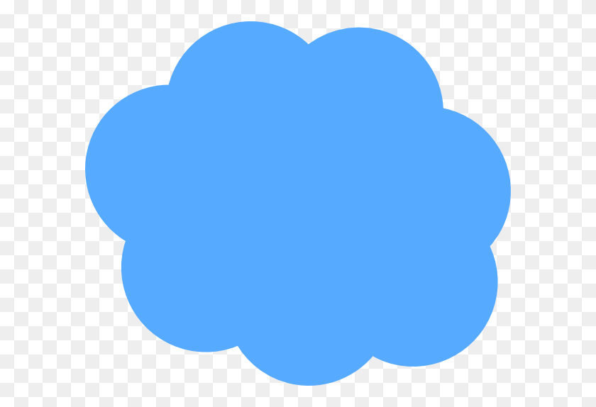 600x514 Blue Cloud Clip Art - Blue Sky Clipart