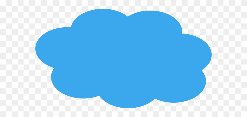 600x339 Imágenes Prediseñadas De Nube Azul - Cloud Clipart