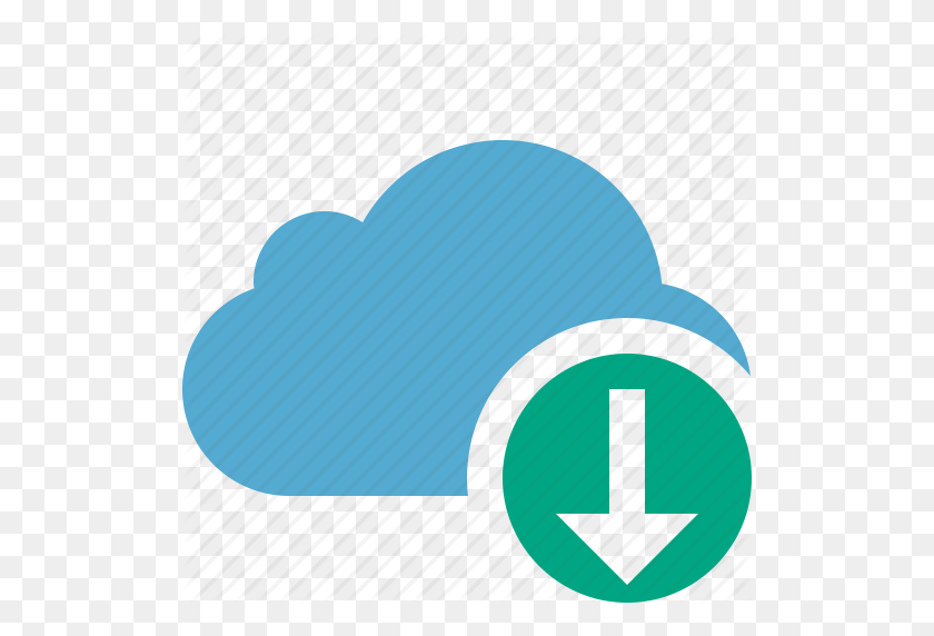 512x512 Blue, Cloud, Download, Network, Storage, Weather Icon - Blue Cloud PNG
