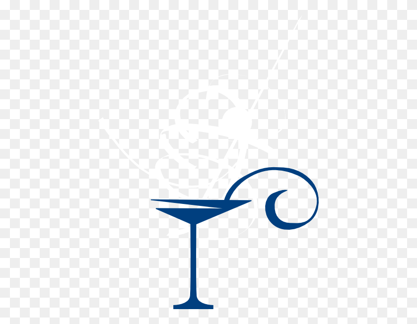 444x593 Blue Cocktail Glass Clip Art - Cocktail Glass Clipart