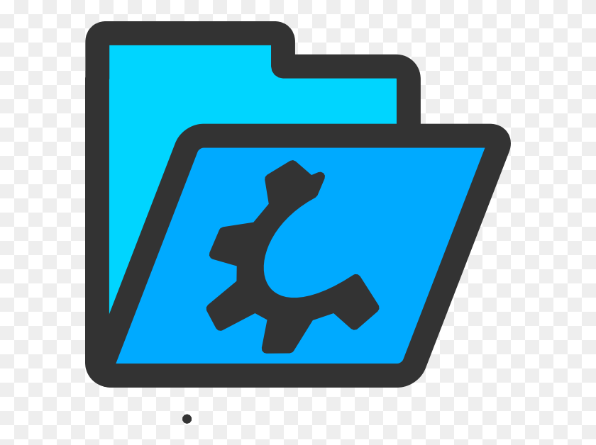 600x568 Папка С Логотипом Компании Blue Скачать Клипарты - Папка С Клипами