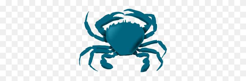300x216 Blue Crab Clipart Black And White - Crab Clipart Black And White