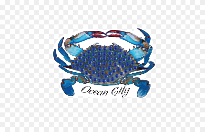 480x480 Blue Crab Ocean City Alpen Bling - Blue Crab PNG