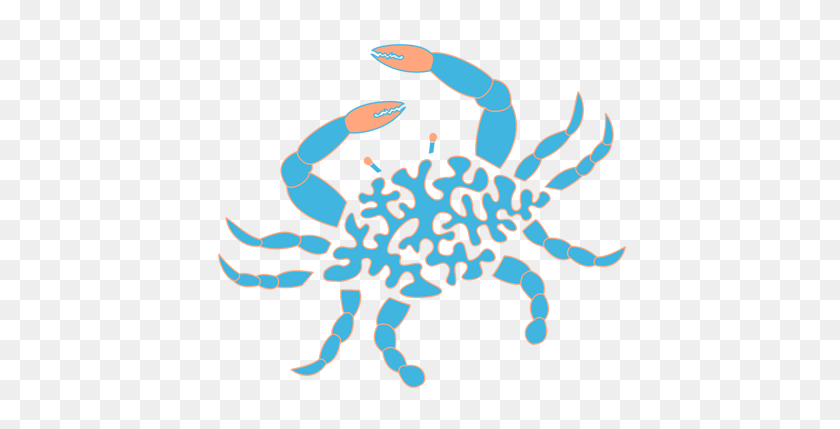 432x369 Blue Crab Short Sleeve Performance Shirt - Blue Crab Clip Art