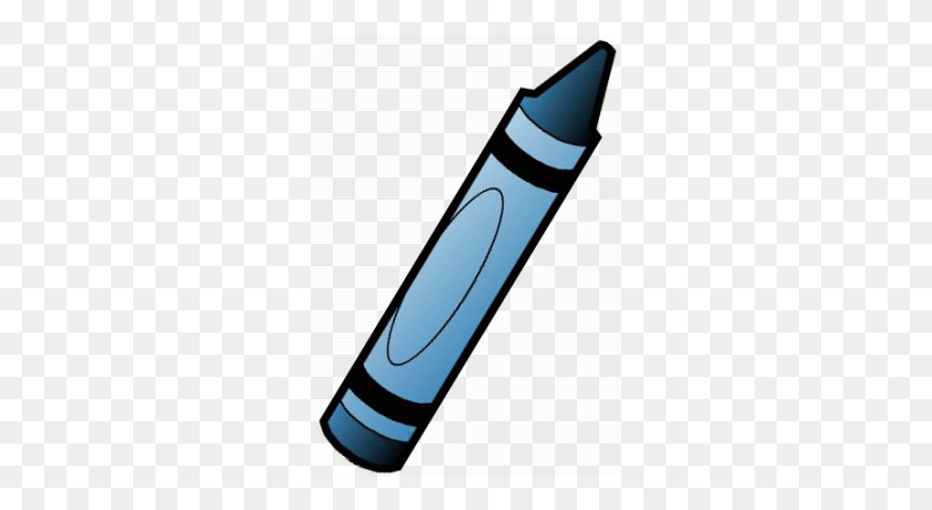 279x400 Blue Crayon Clip Art - Blue Crayon Clipart