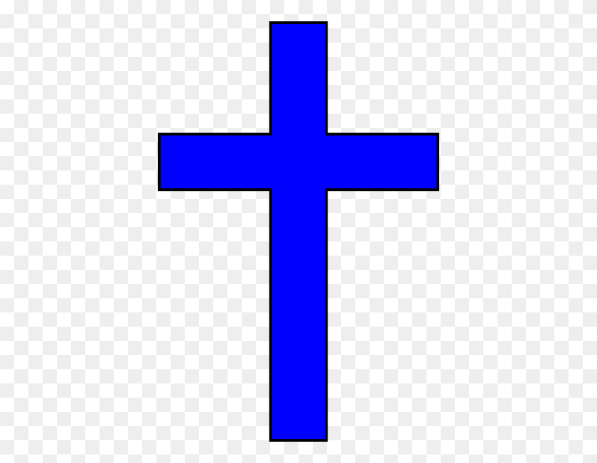 396x592 Синий Крест Картинки - Крест Клипарт Бесплатно