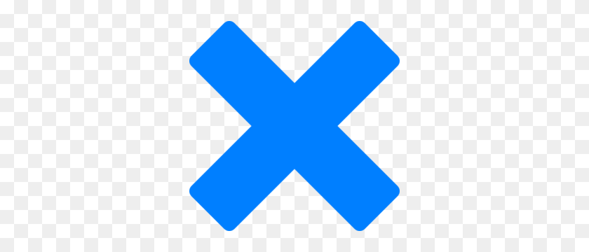 300x300 Blue Cross Clip Art - Multiplication Clipart
