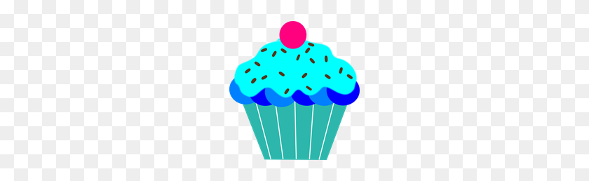 186x198 Blue Cupcake Png, Clip Art For Web - Cupcake PNG