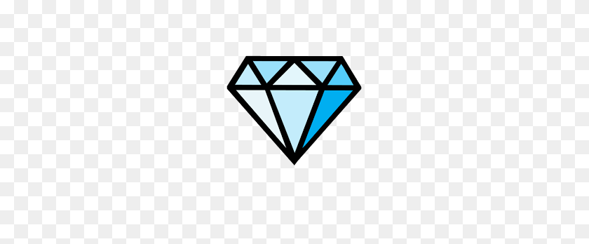 288x288 Blue Diamond Clip Art Diamond - Diamond Images Clipart