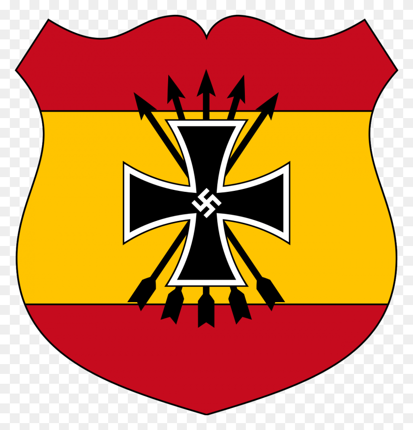 1200x1253 Голубая Дивизия - Нацистский Флаг Png