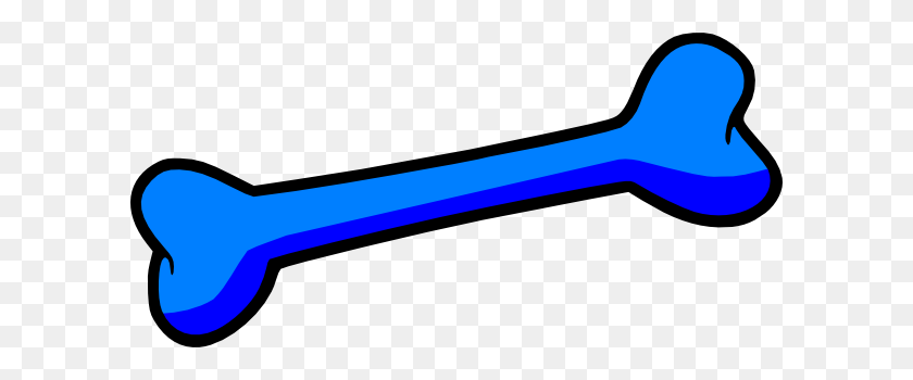 600x290 Blue Dog Bone Clip Art At Vector Clip Art - Dog Collar Clipart