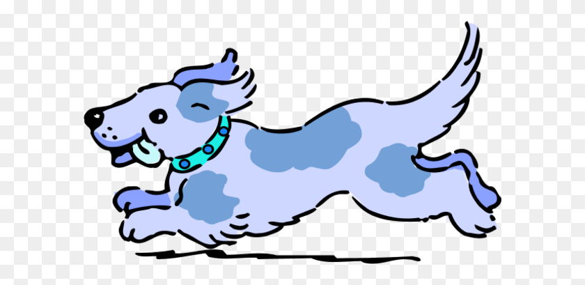 600x349 Blue Dog Clip Art - Puppy Clipart