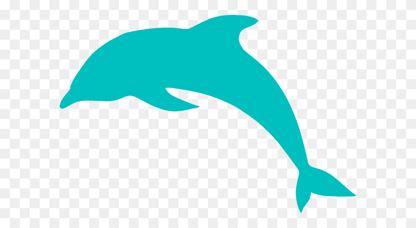 600x400 Синий Дельфин Клипарт - Дельфин Png