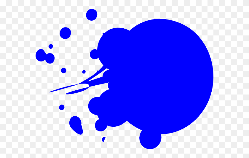 600x475 Blue Dot Splat Clip Art - Paint Splash Clipart