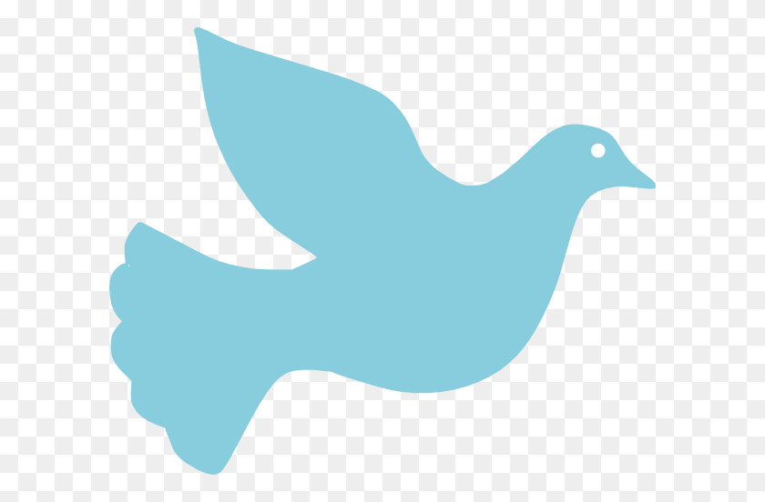 600x492 Blue Dove Clip Art - Dove Bird Clipart