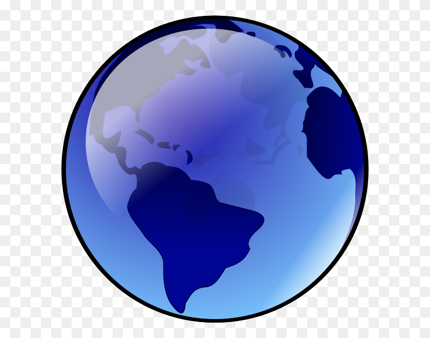 600x600 Blue Earth Clip Art Free Vector - Earth Clipart Images
