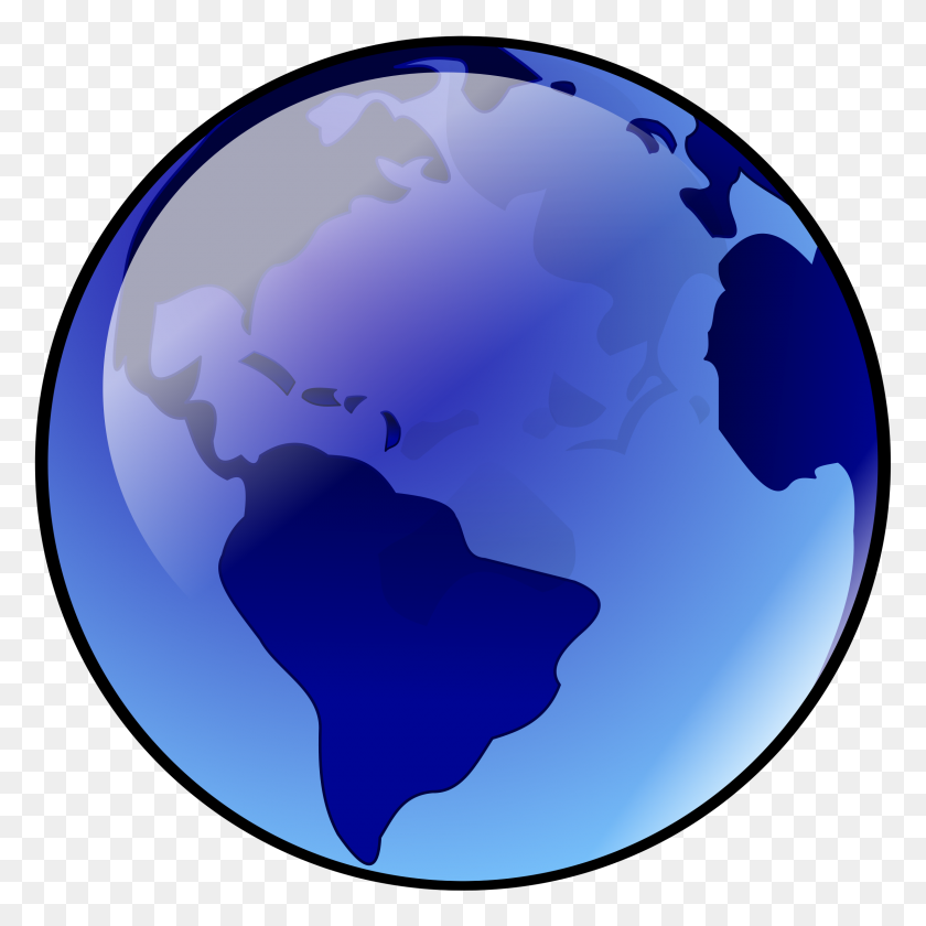 2400x2400 Blue Earth Icons Png - Earth Icon PNG