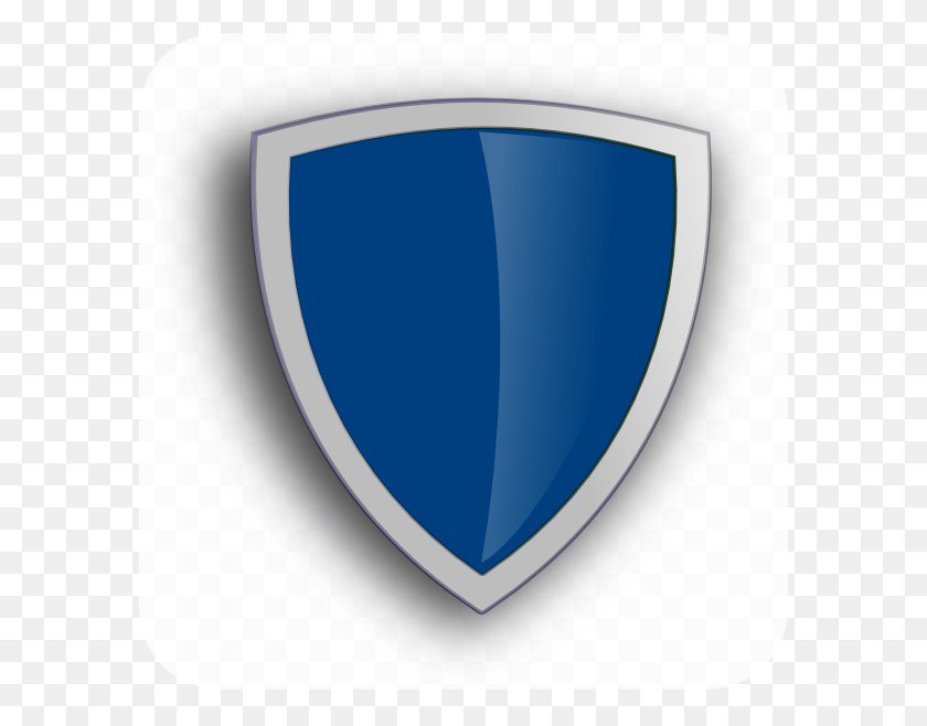 588x598 Blue Edged Shield Png, Clip Art For Web - Shield Images Clipart