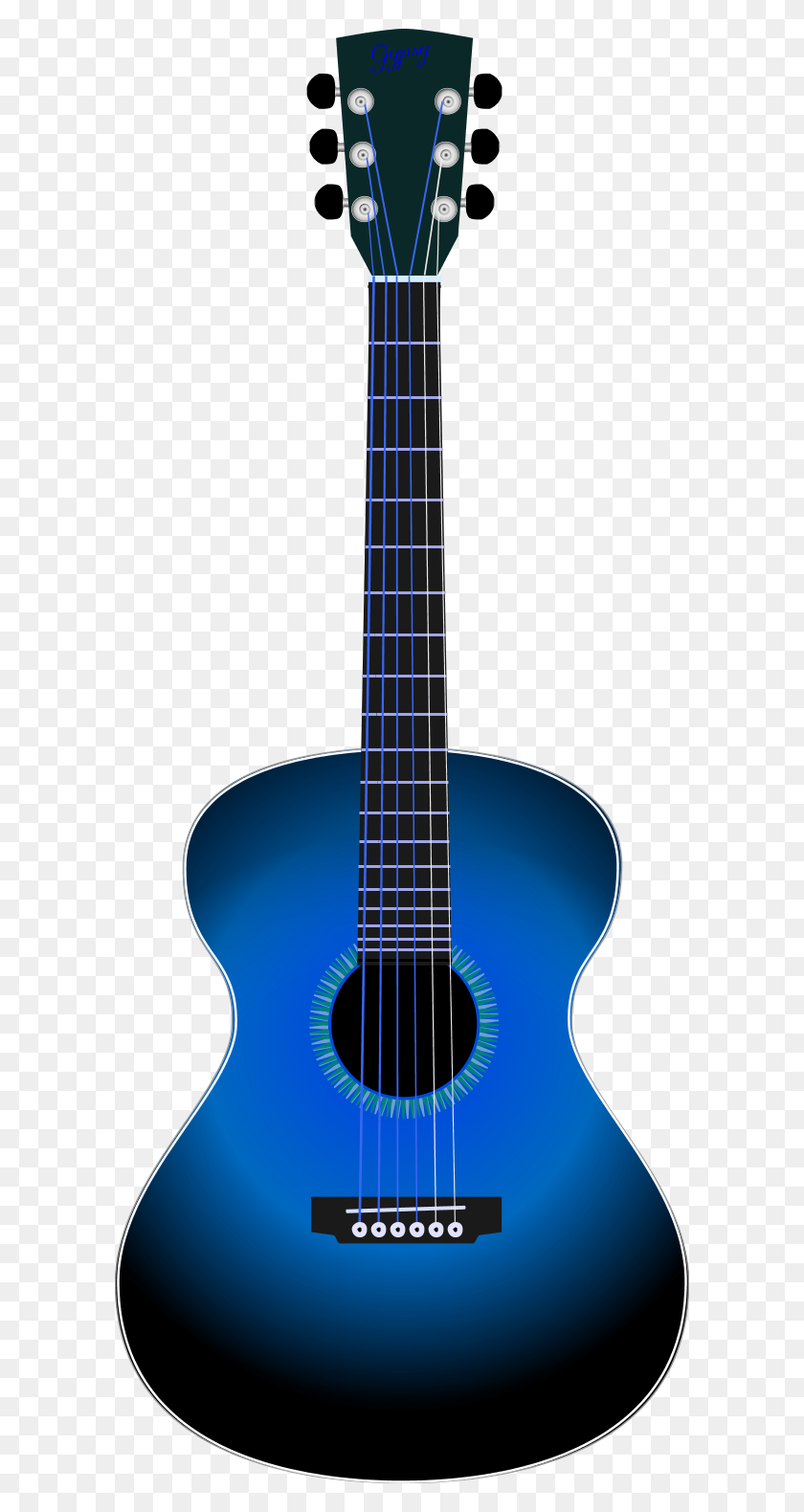 600x1520 Blue Electric Guitar Clip Art, Guitar Clip Art - Guitar Clipart PNG