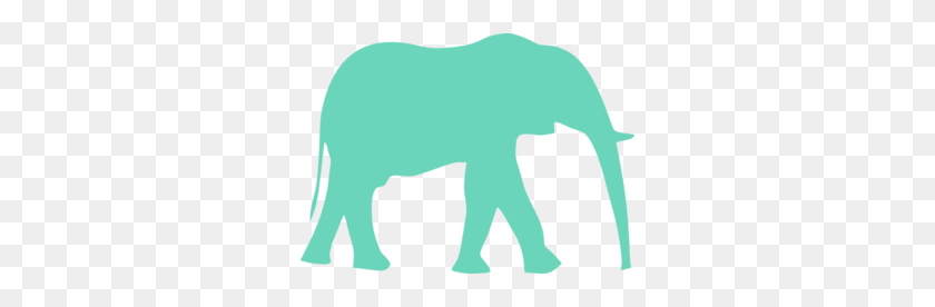 300x216 Blue Elephant Clip Art - African Elephant Clipart