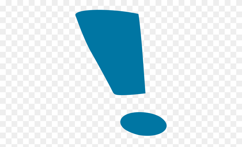 450x450 Blue Exclamation Mark - Exclamation PNG