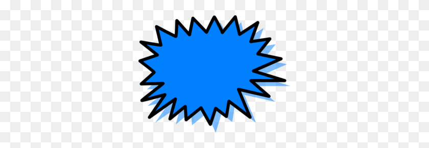 298x231 Blue Explosion Png, Clip Art For Web - Explosion Clipart Black And White